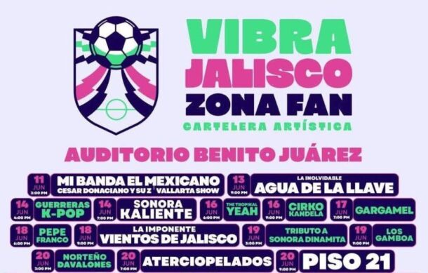 “Vibra Jalisco Zona Fan” ofrecerá conciertos gratuitos en Zapopan