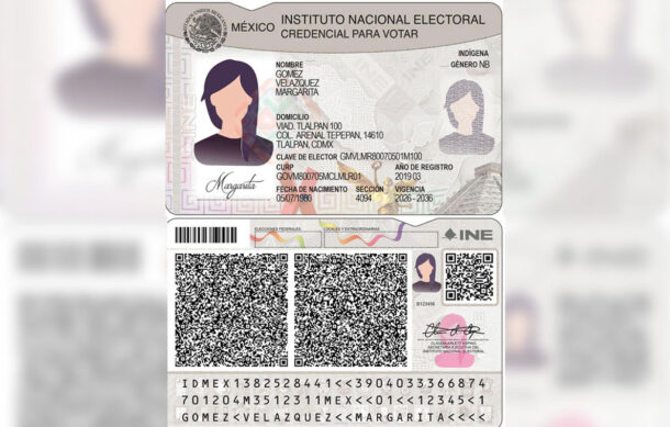 Presenta INE nueva credencial para votar con fotografía