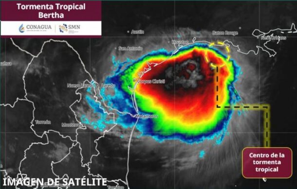 “Bertha” mantiene riesgo de inundaciones en el sur de EU