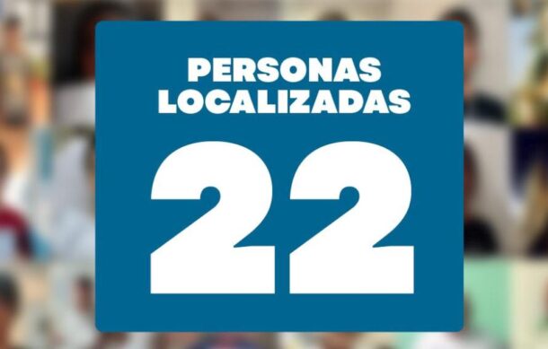 Fiscalía localiza a 22 personas desaparecidas en una semana