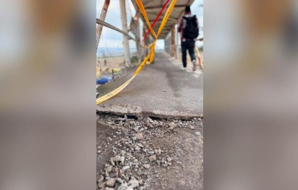 SICT reparará puente peatonal dañado en la carretera a Chapala