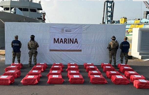 Semar asegura 1.2 toneladas de presunta cocaína frente a Chiapas