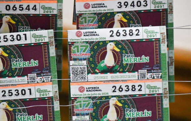 Lotería Nacional dedica billete conmemorativo al pato Merlín