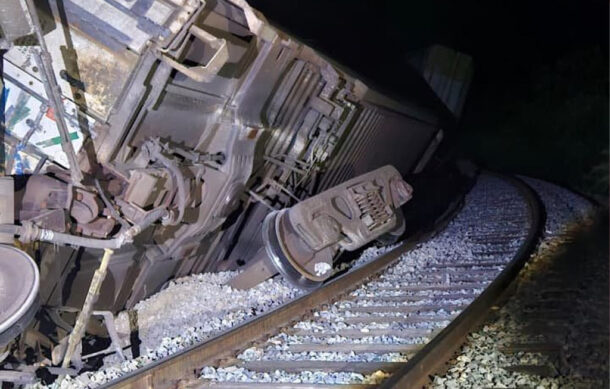 Descarrila tren de carga del Corredor Interoceánico en Oaxaca