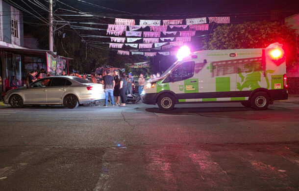 Motociclista resulta lesionado tras choque en la colonia Talpita