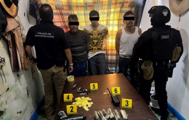 Cateo en la Col. Moderna deja tres detenidos por narcomenudeo