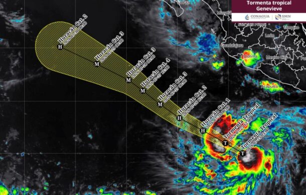 Se forma la tormenta “Genevieve” en el Pacífico